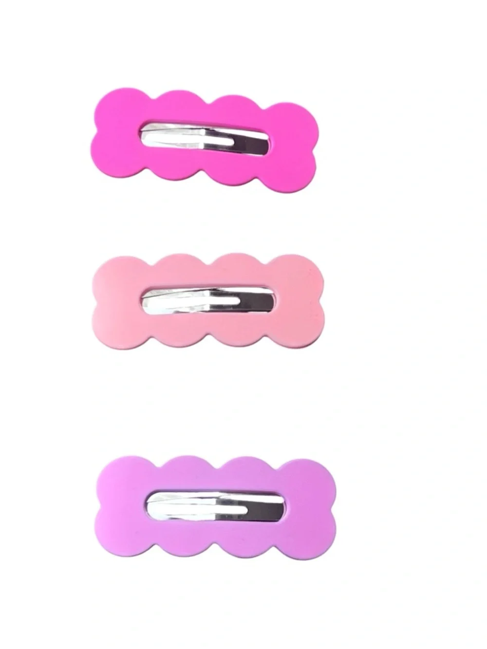 Kids  Cloud-Shaped Hair Clips in Pink and Lavender